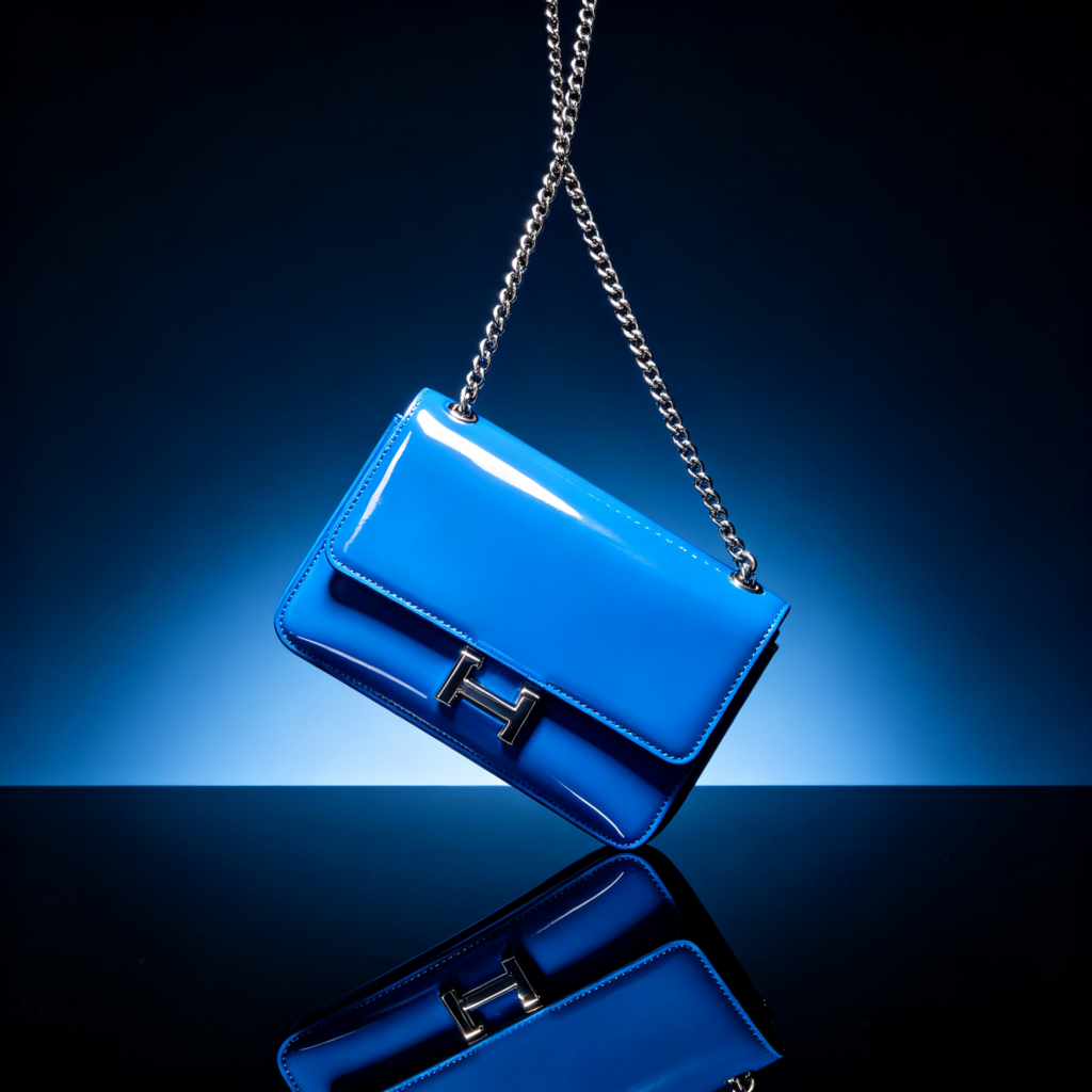 Mirbova Vibrant Blue Hard-Case Crossbody Bag