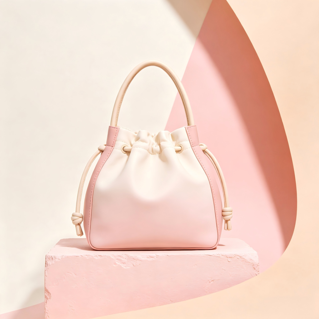 Mirbova Soft Blush Pink Structured Flap Handbag