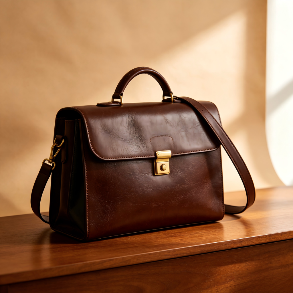 Mirbova Rich Caramel Brown Top-Handle Bag